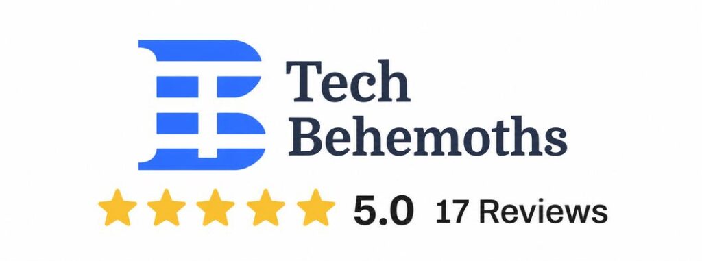 Tech Behemoths five-star review badge - ExpandX Marketing & Web